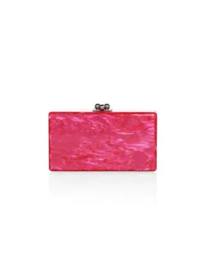 Shop Edie Parker Jean Acrylic Box Clutch In Hot Pink