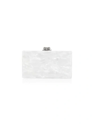 Shop Edie Parker Women's Jean Acrylic Box Clutch In White