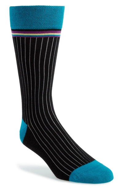 Shop Ted Baker Pegbra Stripe Socks In Black