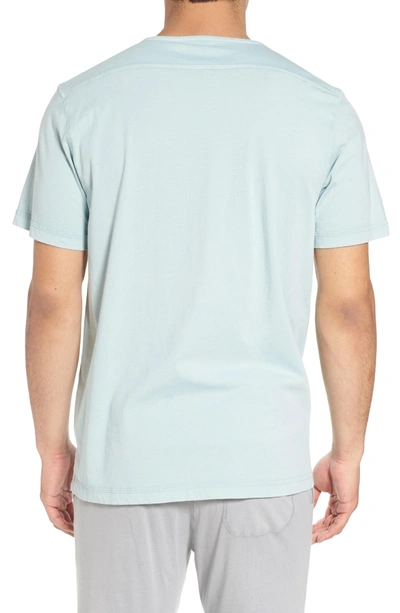Shop Daniel Buchler Peruvian Pima Cotton V-neck T-shirt In Morning Sky