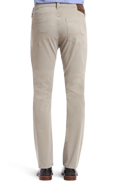 Shop 34 Heritage Courage Straight Leg Twill Pants In Khaki Fine Twill