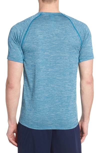 Shop New Balance Tenacity Crewneck T-shirt In Lake Blue