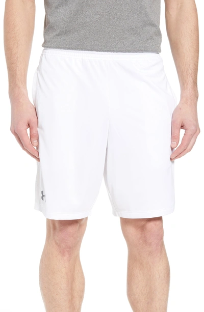 Shop Under Armour Raid 2.0 Classic Fit Shorts In White/ White/ Graphite