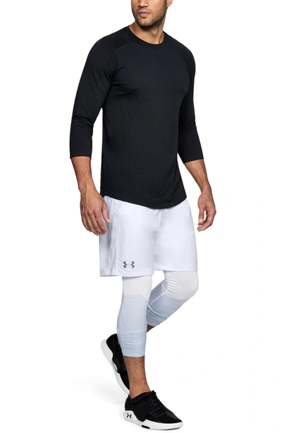 Shop Under Armour Raid 2.0 Classic Fit Shorts In White/ White/ Graphite