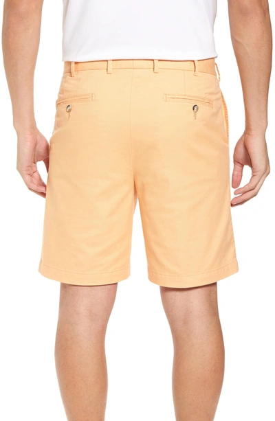 Shop Peter Millar Soft Touch Stretch Twill Shorts In Dreamsicle