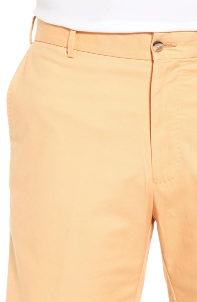 Shop Peter Millar Soft Touch Stretch Twill Shorts In Dreamsicle
