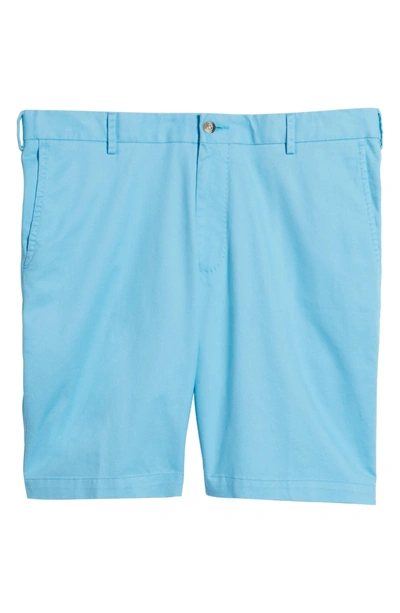 Shop Peter Millar Soft Touch Stretch Twill Shorts In Grotto Blue