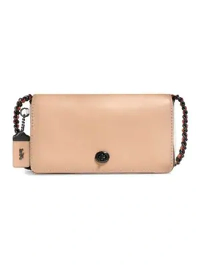 Shop Coach 1941 Leather Crossbody Bag In Nude