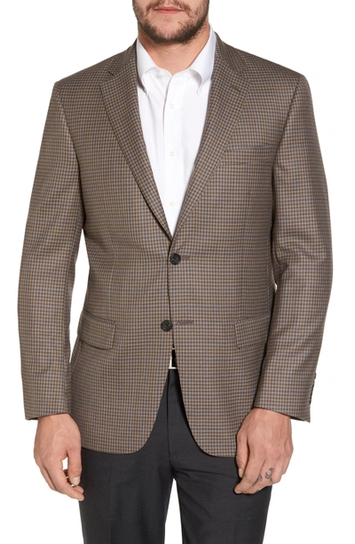 Shop Hart Schaffner Marx Classic Fit Check Wool Sport Coat In Brown