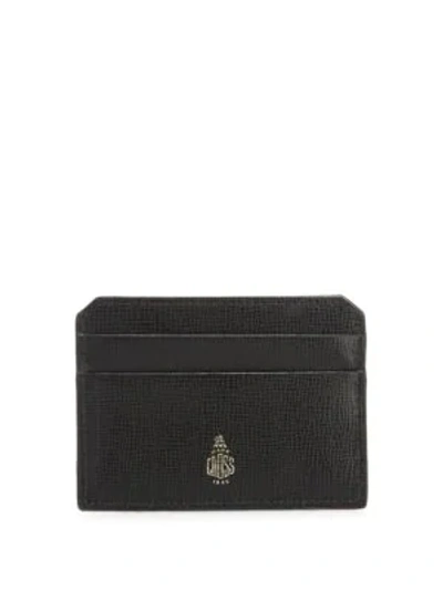 Shop Mark Cross Leather Card Case In Black