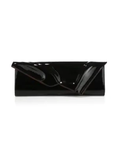 Shop Christian Louboutin Women's So Kate Patent Leather Baguette Clutch In Black
