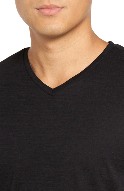 Shop Hugo Boss Tilson 50 V-neck T-shirt In Black
