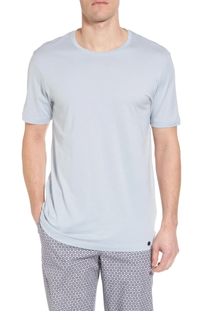 Shop Hanro Night & Day Crewneck T-shirt In Stone Blue