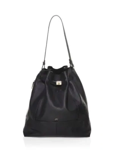 Shop Jason Wu Softy Leather Bucket Bag In Black
