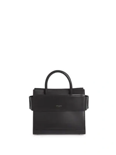Shop Givenchy Horizon Mini Smooth Leather Tote In Black