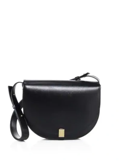 Shop Victoria Beckham Half Moon Box   Leather Bag In Black