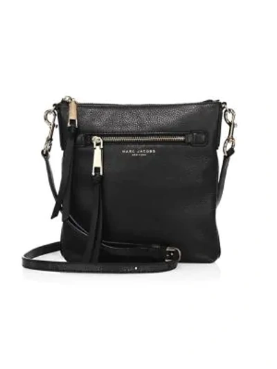 Shop Marc Jacobs Pebbled Leather Crossbody In Black