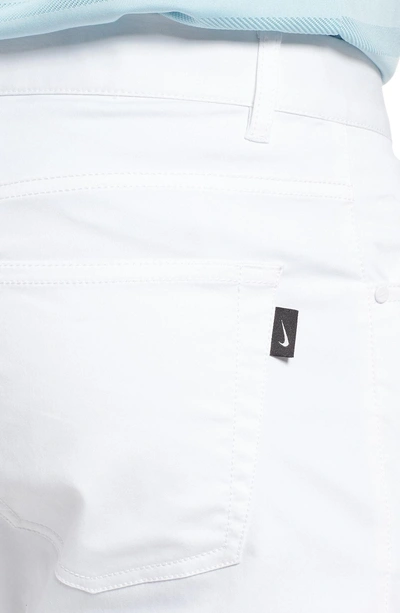 Shop Nike Dry Flex Slim Fit Golf Pants In White/ White