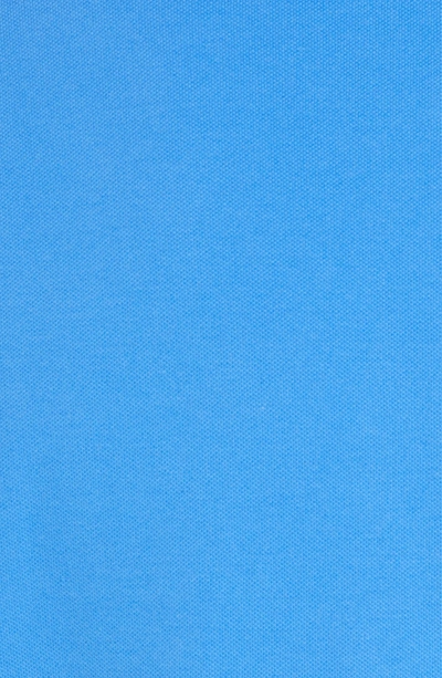 Shop Tailorbyrd Print Trim Polo In Delft Blue