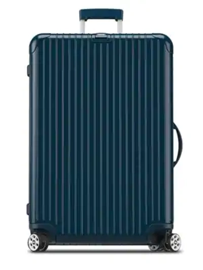 Shop Rimowa Salsa Deluxe 32" Suitcase In Yacht Blue