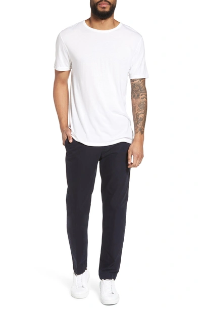 Shop Vince Reverse Hem Slim Fit T-shirt In Optic White