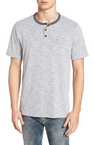 Shop Hurley Dry Lagos Henley In Dark Heather Grey