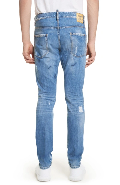 Shop Dsquared2 Cool Guy Skinny Fit Jeans In Navy/blue