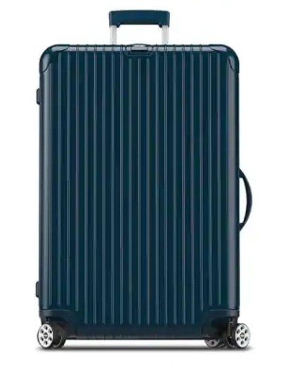 Shop Rimowa Salsa Deluxe 29" Spinner Suitcase In Yacht Blue