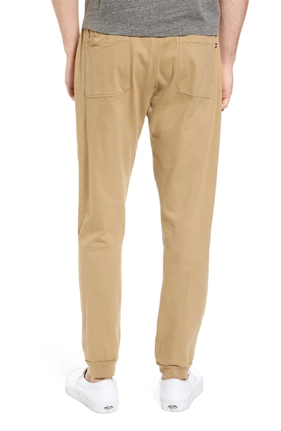 Shop Sol Angeles Essential Twill Jogger Pants In Khaki