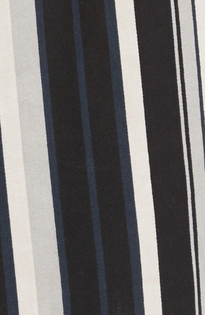 Shop Majestic Winslow Robe In Black Stripe