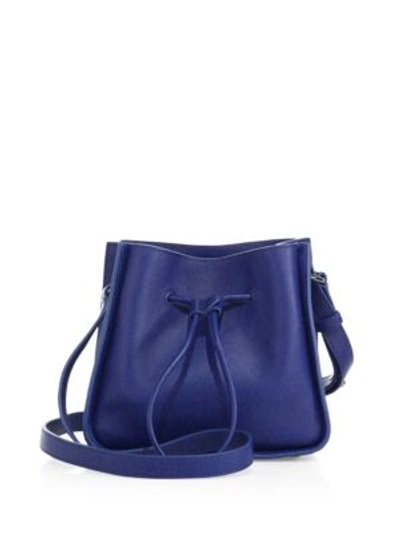 Shop 3.1 Phillip Lim / フィリップ リム Soleil Mini Leather Drawstring Bucket Bag In Cobalt