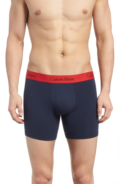 Alentar Chapoteo trigo Calvin Klein Pro Stretch Boxer Briefs, Pack Of 3 In Black/ Grey/ Blue/ Red  Band | ModeSens