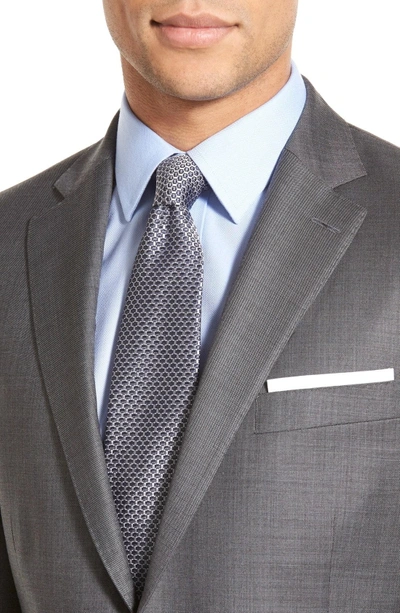 Shop Peter Millar Classic Fit Solid Wool Suit In Charcoal