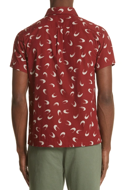Shop Apc Cippi Woven Shirt In Rouge