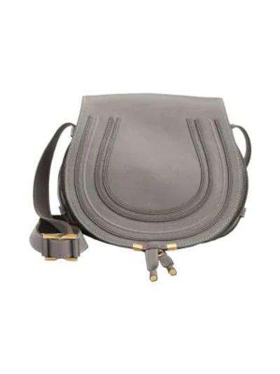 Shop Chloé Women's Medium Marcie Leather Saddle Bag In Cashmere