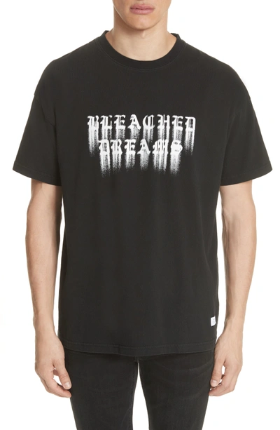 Shop Stampd Bleached Dreams Graphic T-shirt In Black