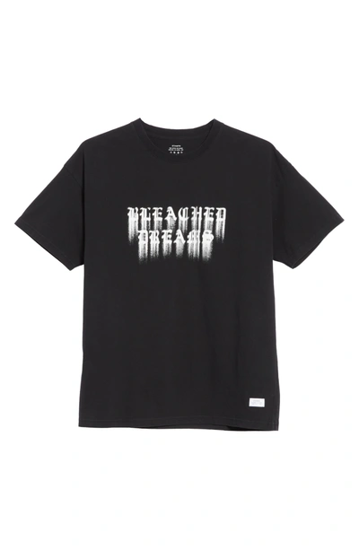 Shop Stampd Bleached Dreams Graphic T-shirt In Black