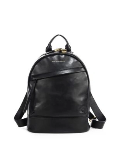Shop Want Les Essentiels De La Vie Mini Piper Leather Backpack In Jet Black