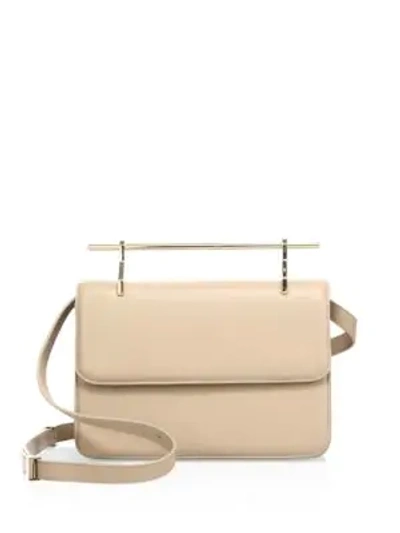 Shop M2malletier La Fleur Du Mal Leather Crossbody Bag In Sand