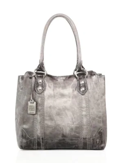 Shop Frye Melissa Leather Tote In Ice