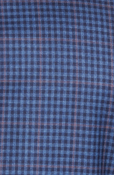 Shop Hickey Freeman Classic B Fit Check Wool Sport Coat In Blue