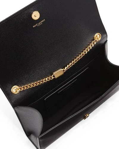 Saint Laurent Kate Small Reversible Suede And Leather Shoulder Bag In Black