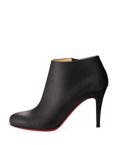 Christian Louboutin Belle Leather Red-sole Ankle Boots In Black