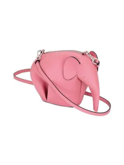 Shop Loewe Women's Mini Elephant Leather Crossbody Bag In Candy