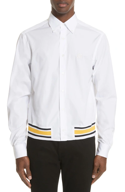 Shop Loewe Blouson Hem Shirt In White