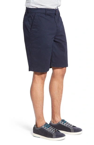 Shop Paige 'thompson' Slim Fit Shorts In Navy Cadet