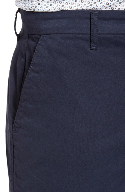 Shop Paige 'thompson' Slim Fit Shorts In Navy Cadet