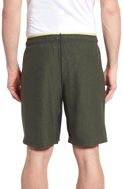 Shop New Balance Anticipate Shorts In Dark Covert Green