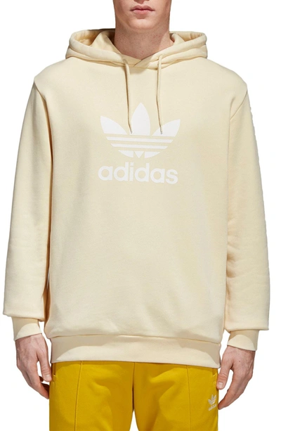 Shop Adidas Originals Trefoil Logo Hoodie In Missun