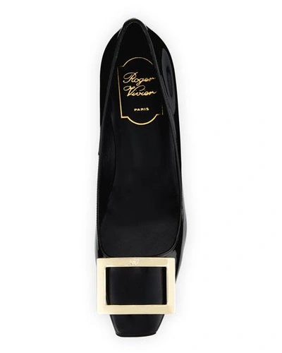 Shop Roger Vivier Trompette Patent 70mm Pumps In Black